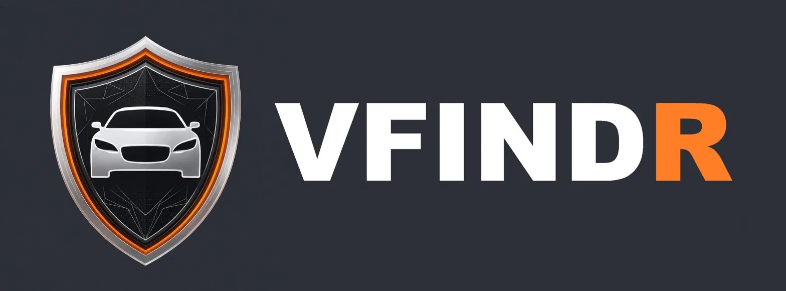 VFindR shield and vehicle logo